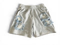 Grey and Denim Sweat Shorts